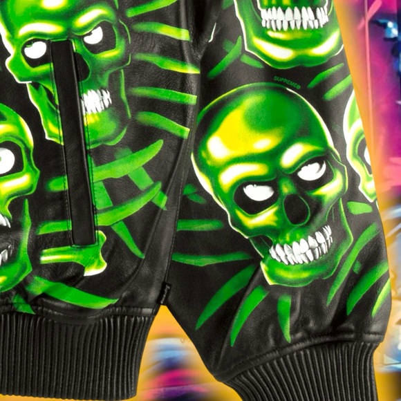 Supreme Skull Pile 💀 Leather Jacket 🧥 - Picture 5 of 8